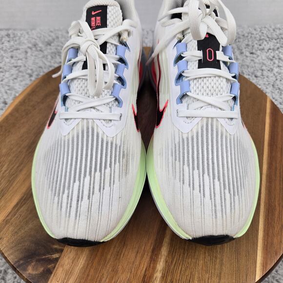 Nike Womens 8.5 Air Winflo 9 Confetti White Pink Black Gym Road Running Shoe - Picture 6 of 12